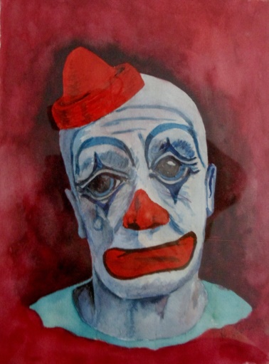 Trauriger Clown-klein